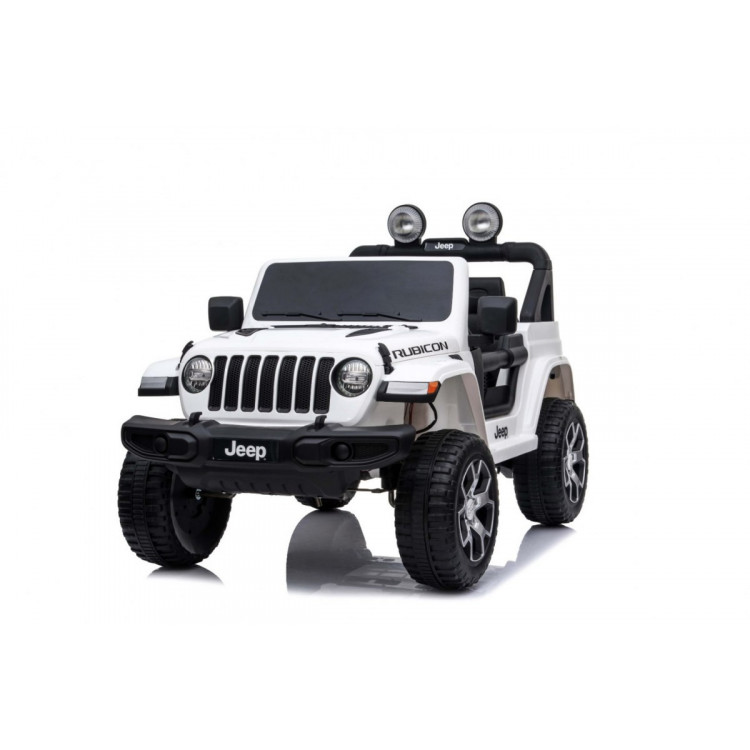 Elektrické autíčko Jeep Wrangler Rubicon 4x4 - biele